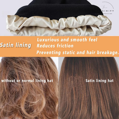 SilkySnug - Unisex Anti-Static Satin Beanie